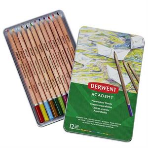 Derwent Academy 12 Watercolour Pencil Tin